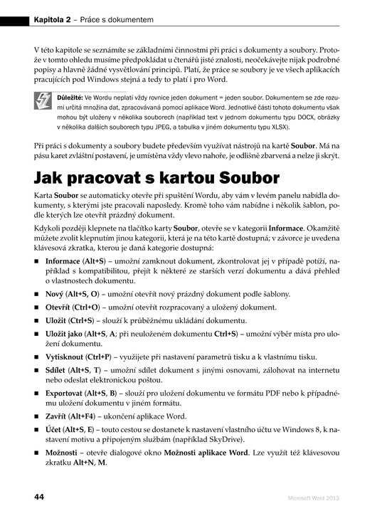 Microsoft Word 2013 Podrobná uživatelská příručka