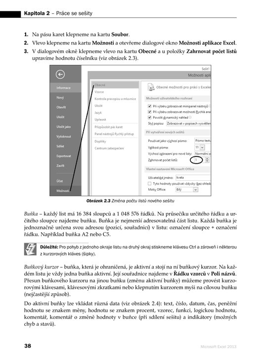 Microsoft Excel 2013 Podrobná uživatelská příručka