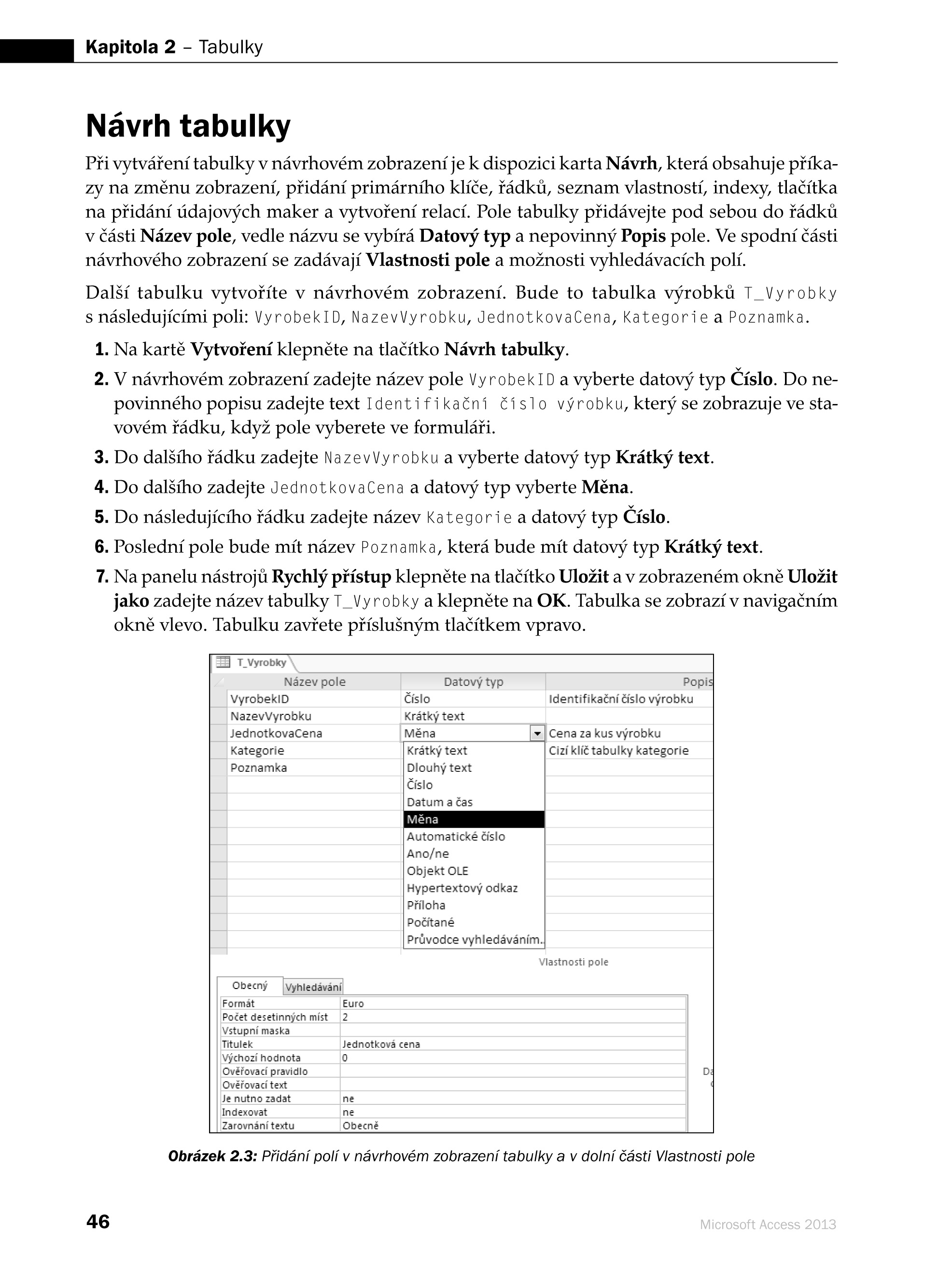 Microsoft Access 2013 Podrobná uživatelská příručka