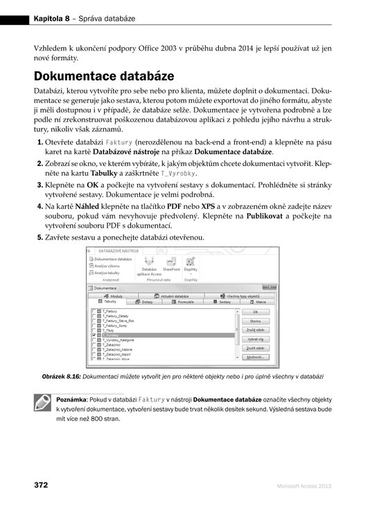 Microsoft Access 2013 Podrobná uživatelská příručka