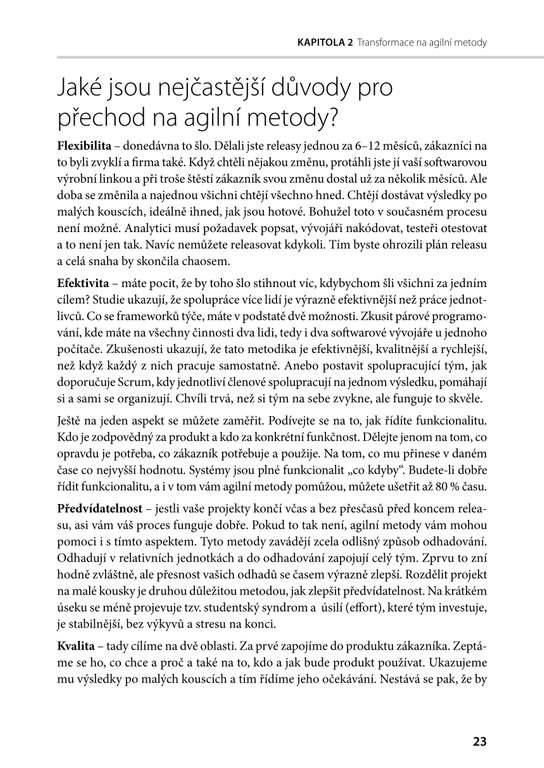 Agilní metody řízení projektů