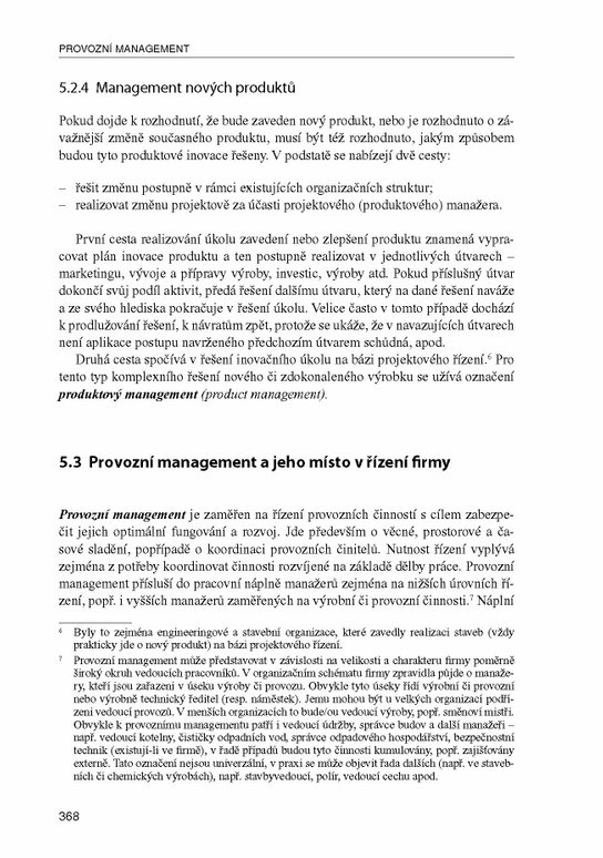 Management - Základy, moderní manažerské přístupy, výkonnost a prosperita