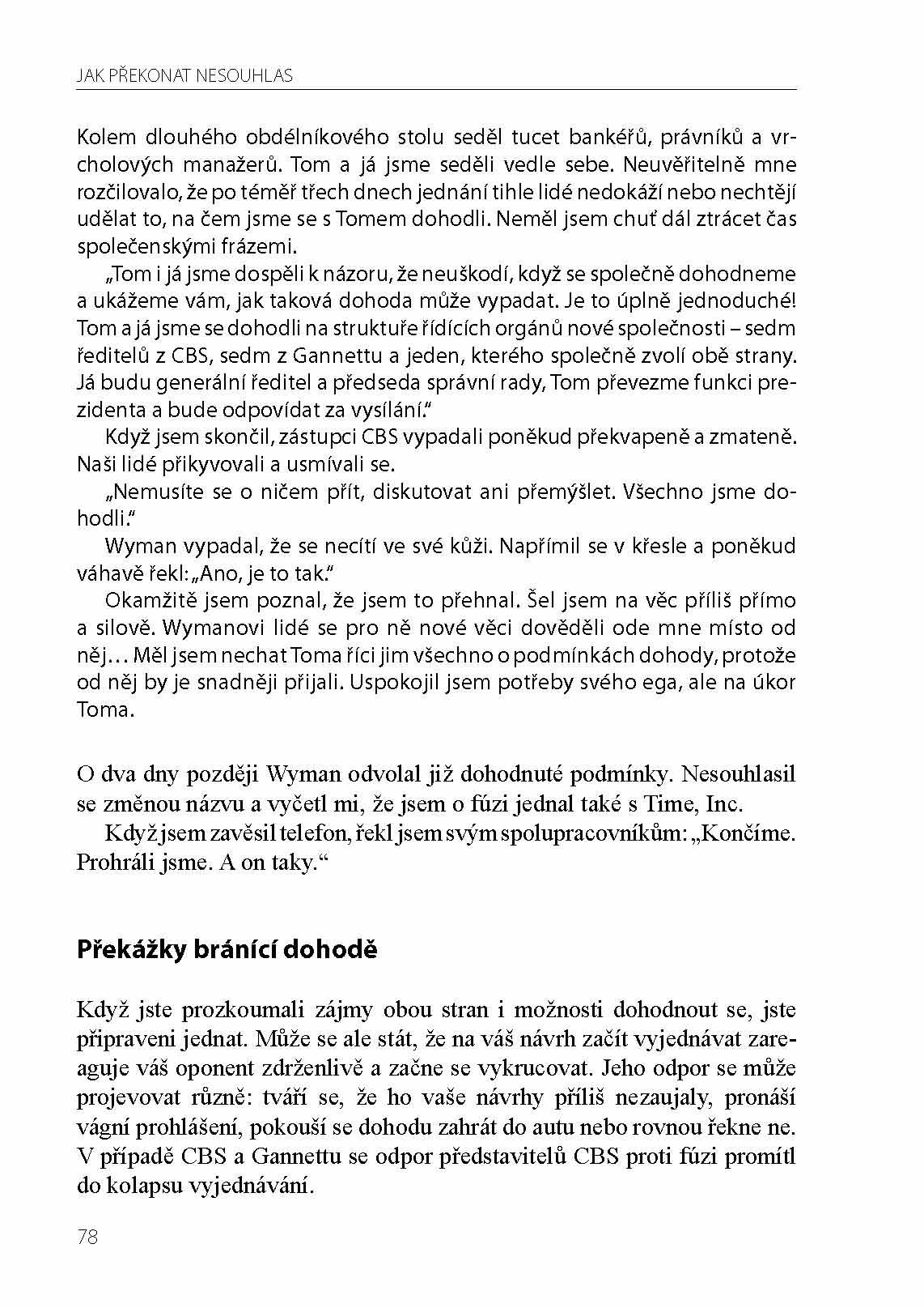 Jak překonat nesouhlas. Zásady vyjednávání s lidmi, s nimiž nelze vyjednávat