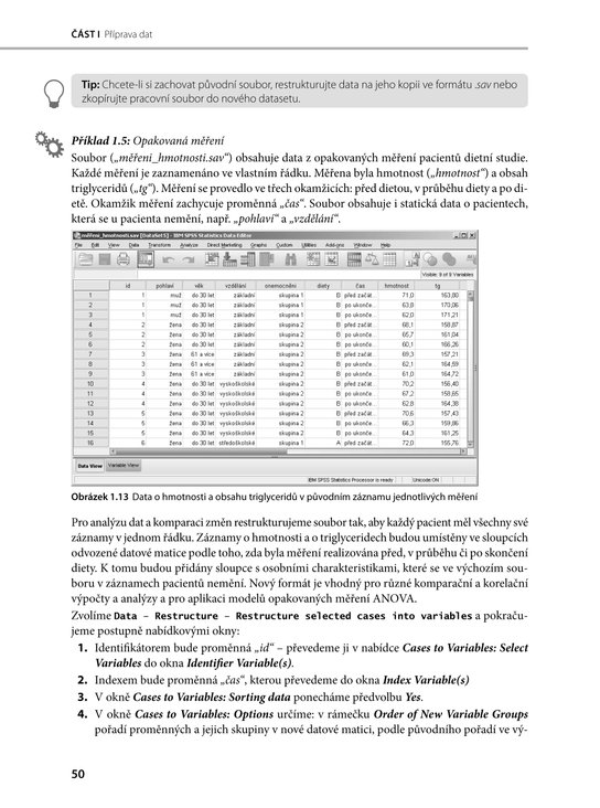 SPSS – Praktická analýza dat