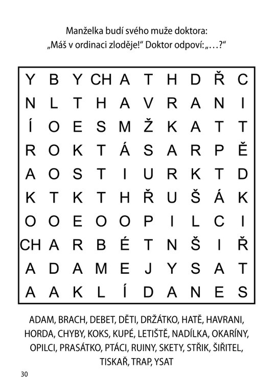 Luštění na cesty – křížovky, osmisměrky, sudoku (červená)