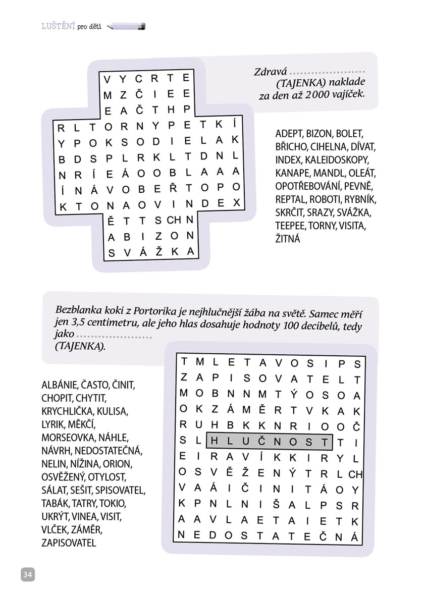 Luštění pro děti - Báječná zvířata