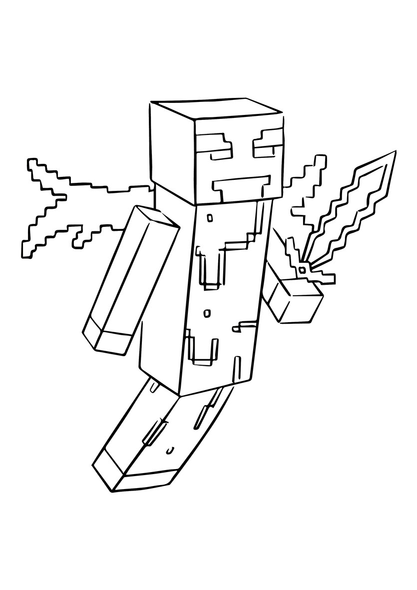 Omalovánky pro Minecrafťáky 
