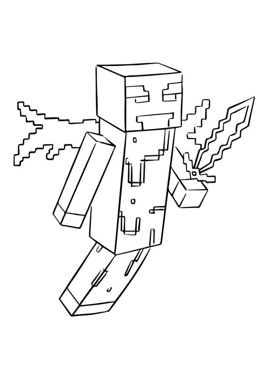 Omalovánky pro Minecrafťáky 