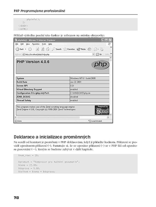 PHP Programujeme profesionálně