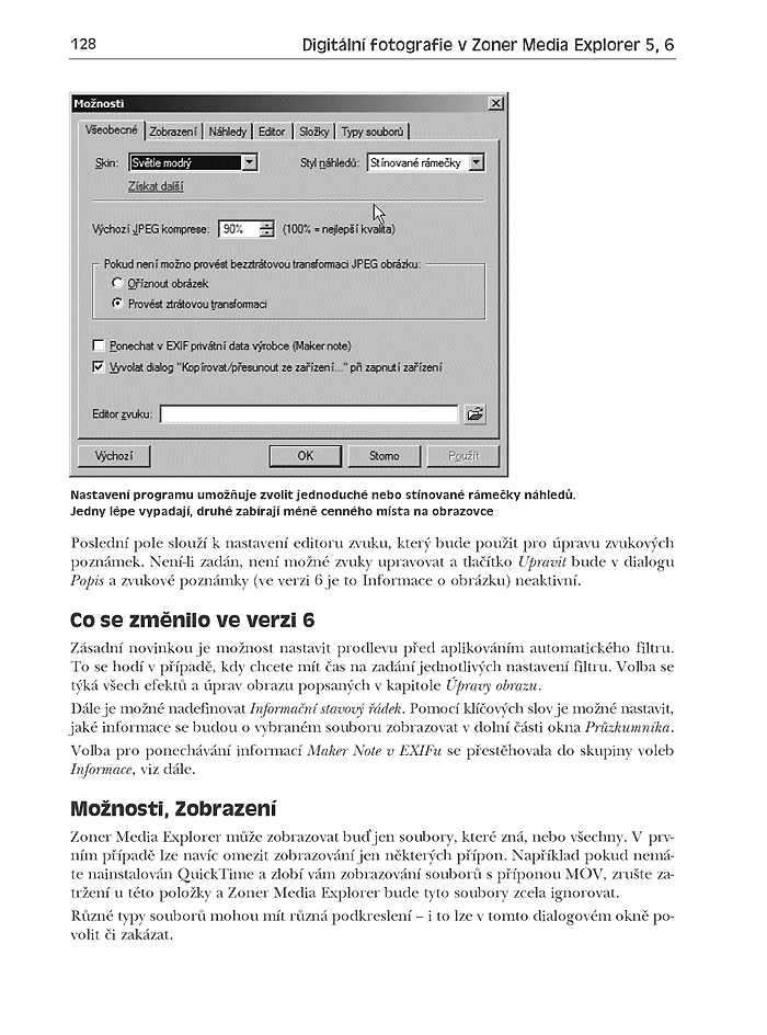 Digitální fotografie v Zoner Media Explorer 5 a 6