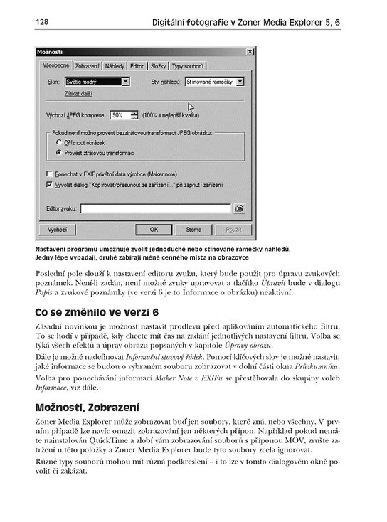 Digitální fotografie v Zoner Media Explorer 5 a 6