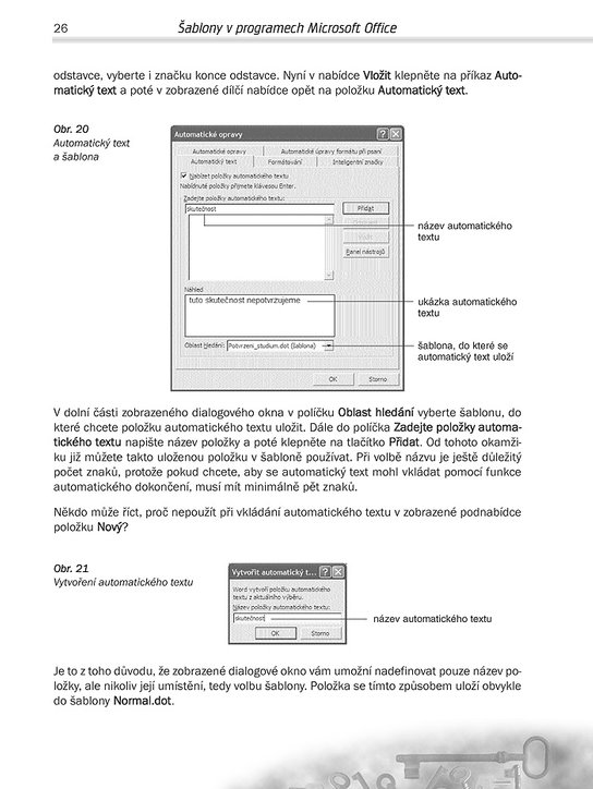 Šablony v programech Microsoft Office