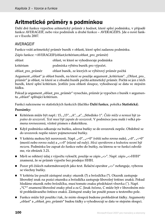 Microsoft Excel 2007 pro manažery a ekonomy