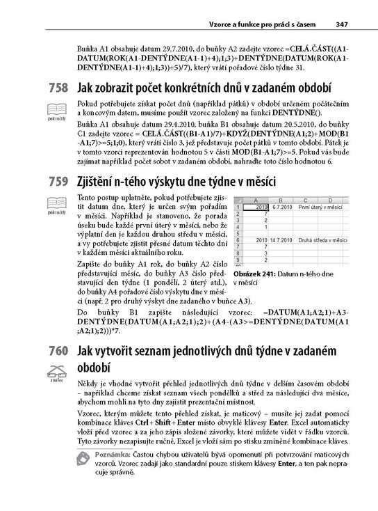 1001 tipů a triků pro Microsoft Excel 2007/2010