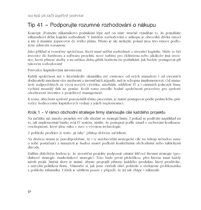 100 tipů jak začít úspěšně podnikat
