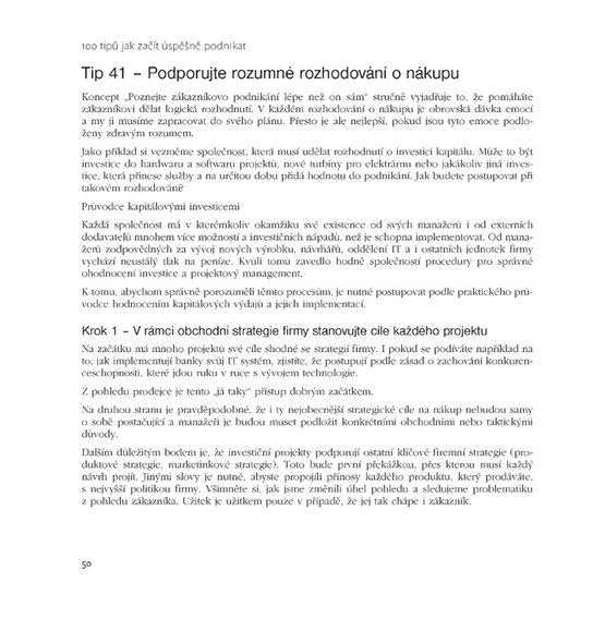 100 tipů jak začít úspěšně podnikat
