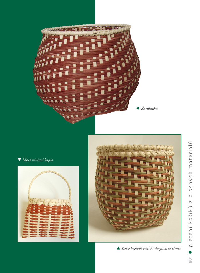 Pletení košíků z plochých materiálů