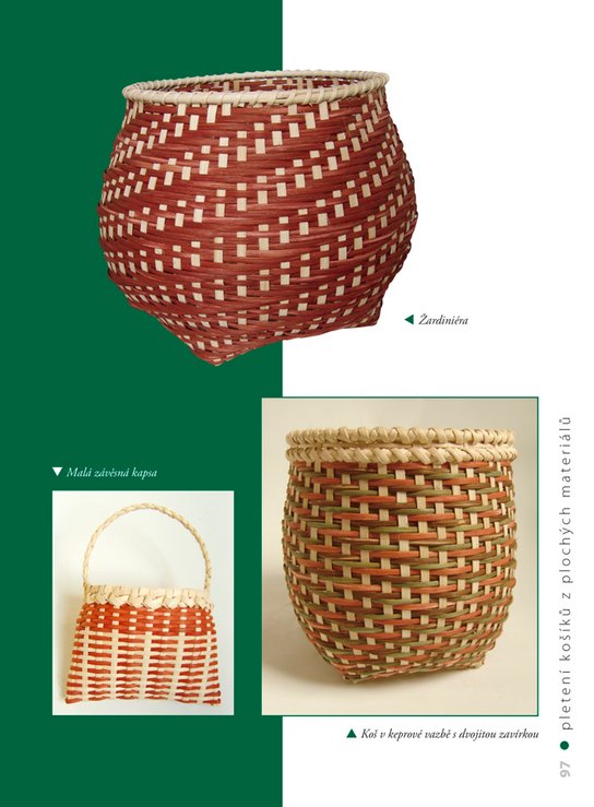 Pletení košíků z plochých materiálů