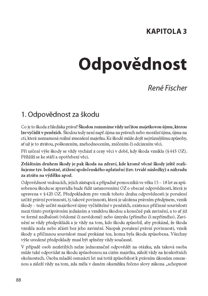 Paragrafy vedoucího dětského kolektivu
