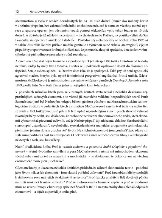 Proč je vzduch zadarmo a panenství drahé. Kapitoly z populární ekonomie