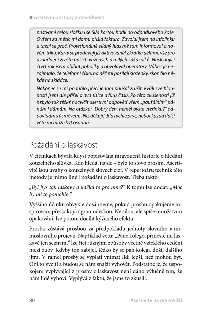 Asertivita nejen na pracovišti