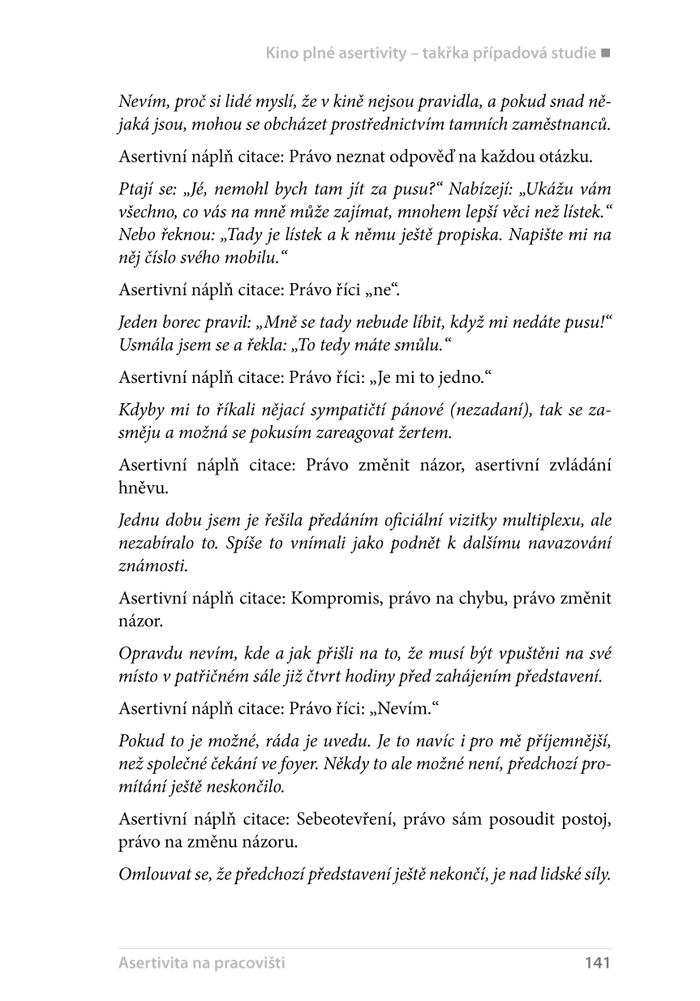 Asertivita nejen na pracovišti