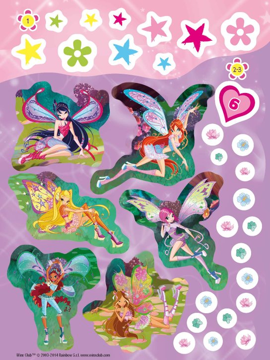 Winx 1001 samolepek - Kouzelná kolekce