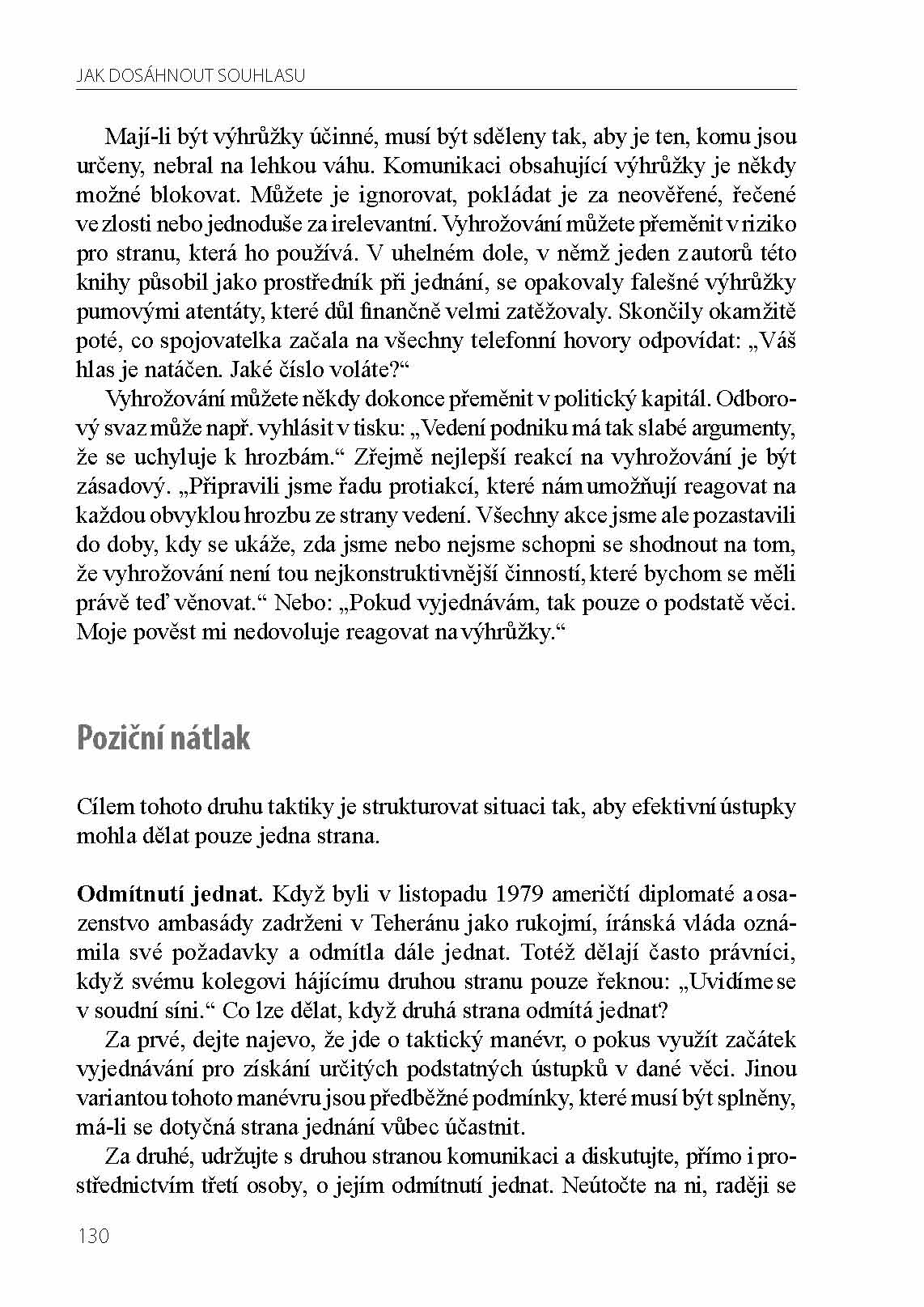 Jak dosáhnout souhlasu. Zásady úspěšného vyjednávání