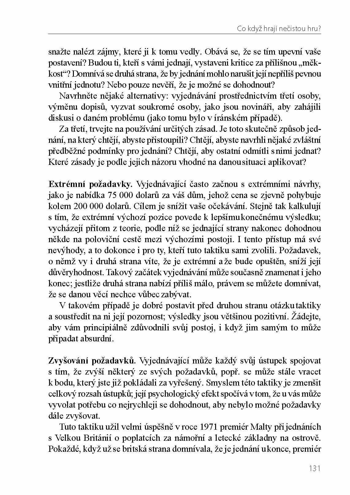 Jak dosáhnout souhlasu. Zásady úspěšného vyjednávání