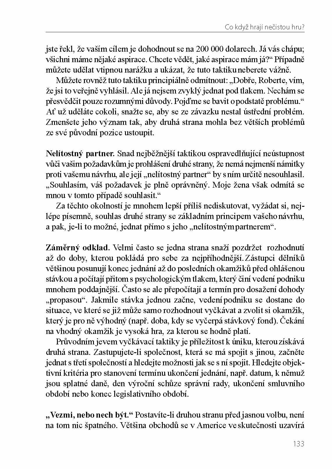 Jak dosáhnout souhlasu. Zásady úspěšného vyjednávání