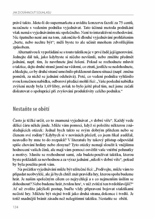 Jak dosáhnout souhlasu. Zásady úspěšného vyjednávání