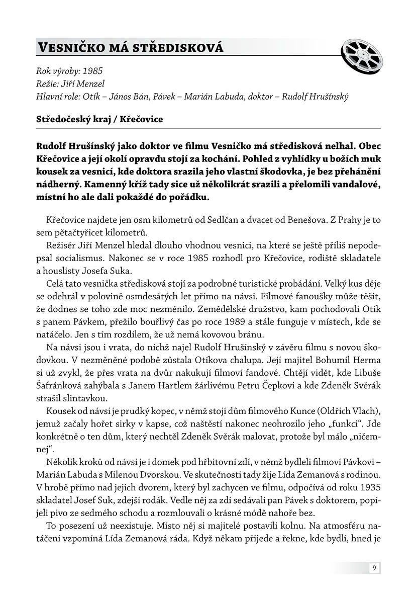 Křížovky PRO SENIORY a nejznámější filmová místa