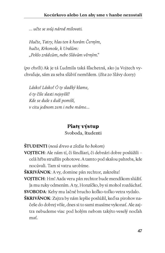 Kocúrkovo alebo Len aby sme v hanbe nezostali