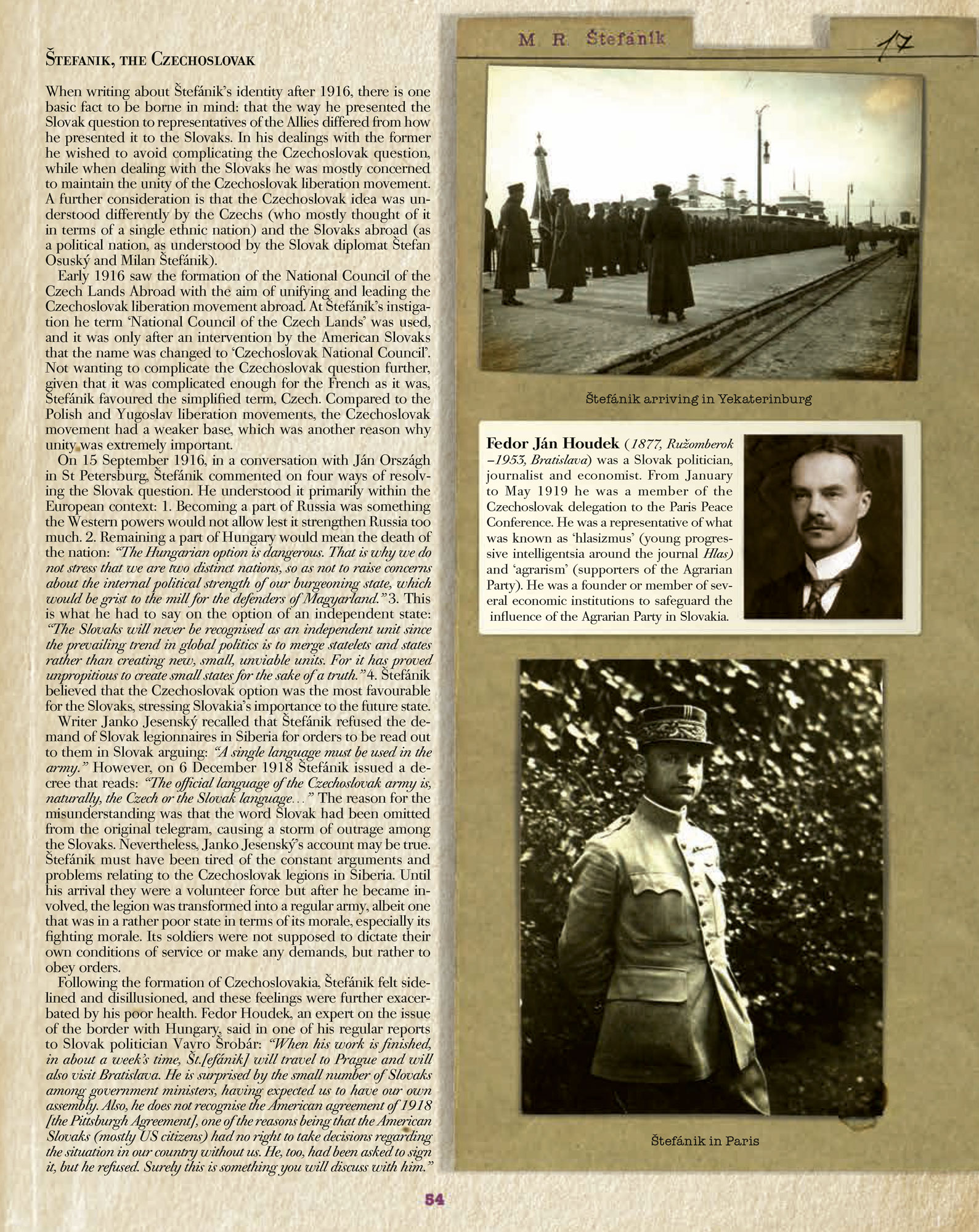Milan Rastislav Štefánik (angl.)