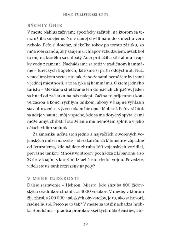 Mimo turistickej zóny