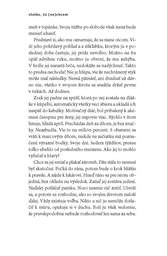 Všetko, čo (ne)chcem