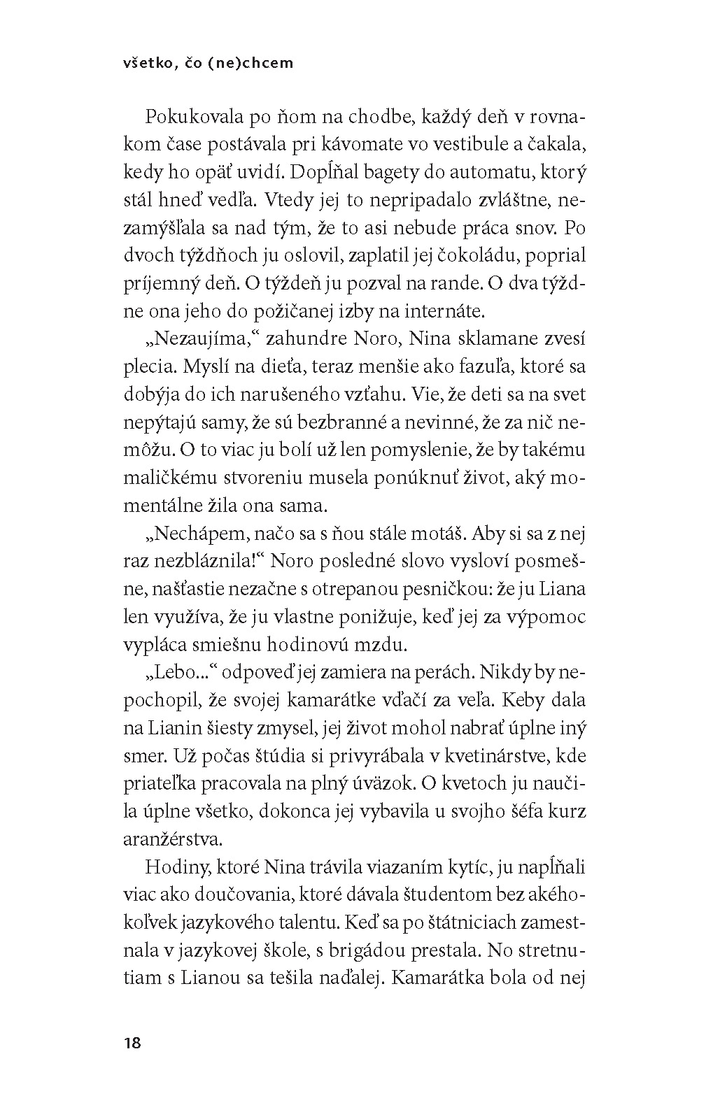 Všetko, čo (ne)chcem