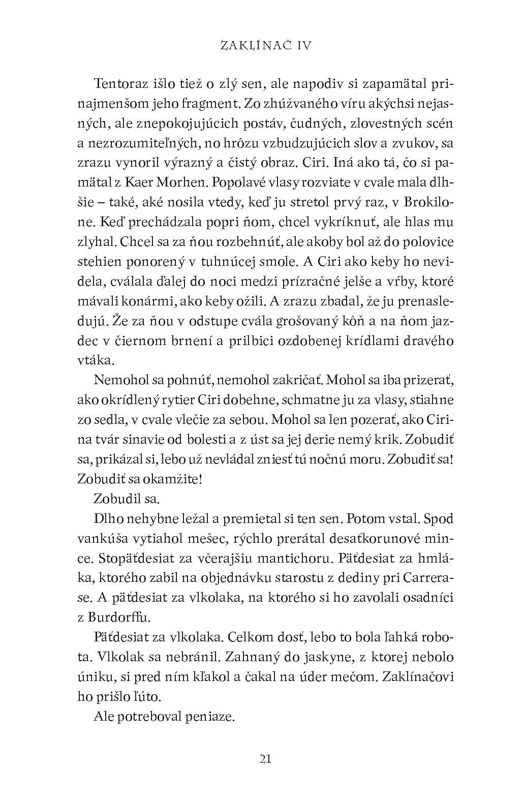 Zaklínač IV Čas opovrhnutia