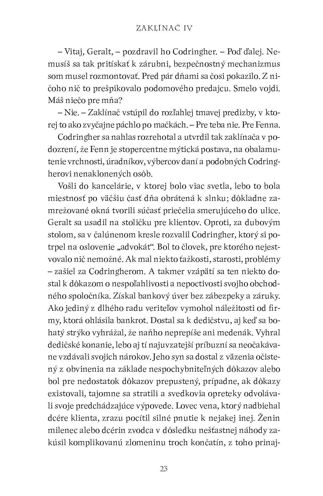 Zaklínač IV Čas opovrhnutia