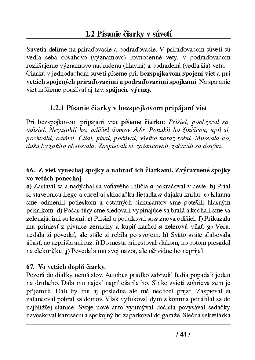 Kde sa píšu čiarky?