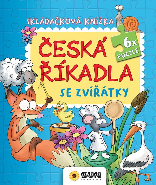 Skládačková knížka Česká říkadla se zvířátky