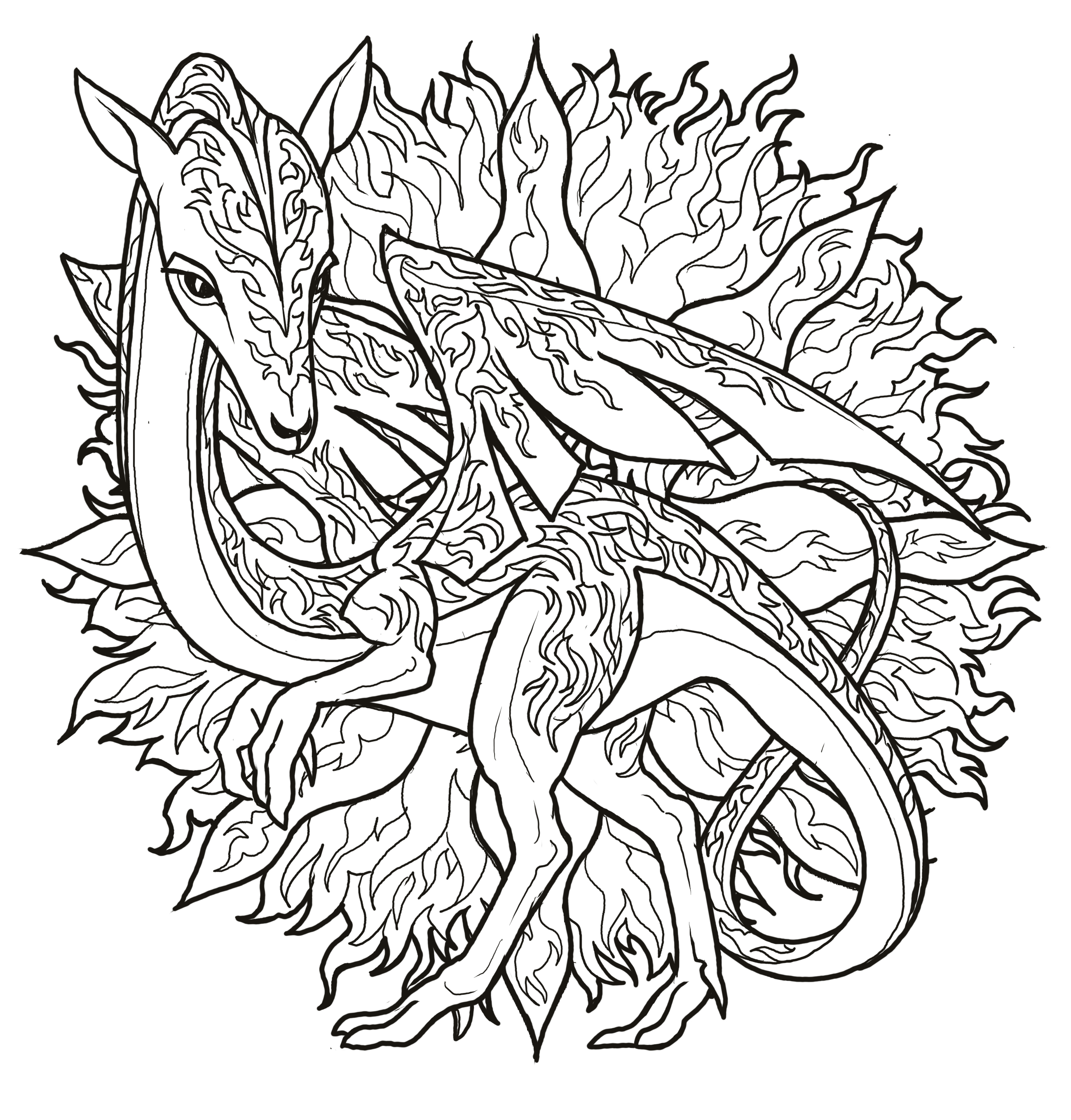 Říše draků - omalovánky