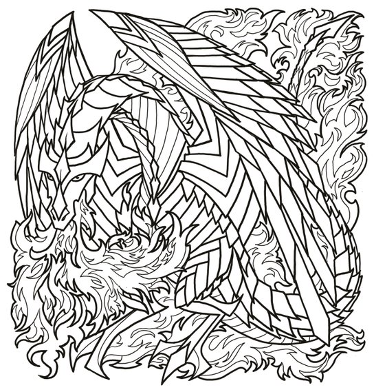 Říše draků - omalovánky