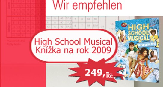 High School Musical Knížka na rok 2009