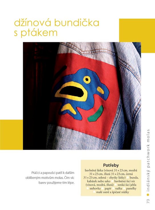 Indiánský patchwork molas