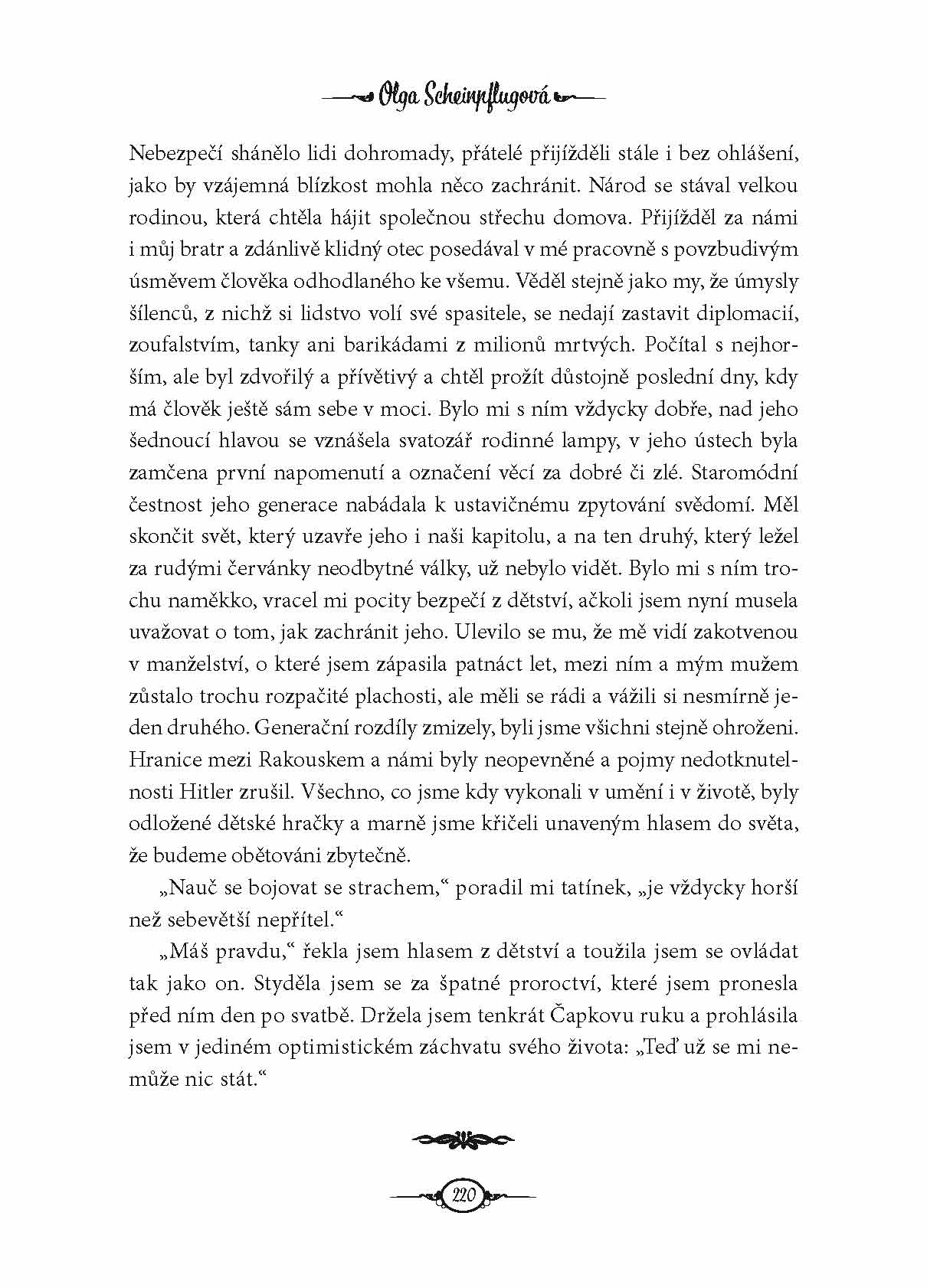 Olga Scheinpflugová: byla jsem na světě