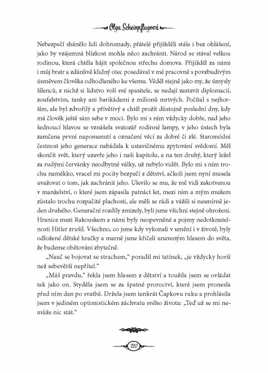 Olga Scheinpflugová: byla jsem na světě