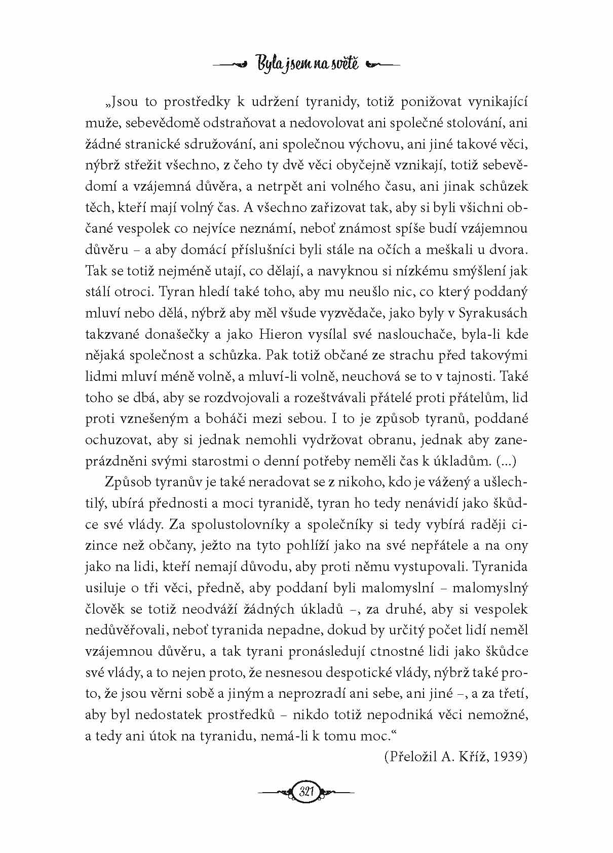 Olga Scheinpflugová: byla jsem na světě