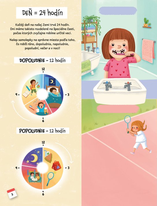Kniha so samolepkami - Všetko o čase 