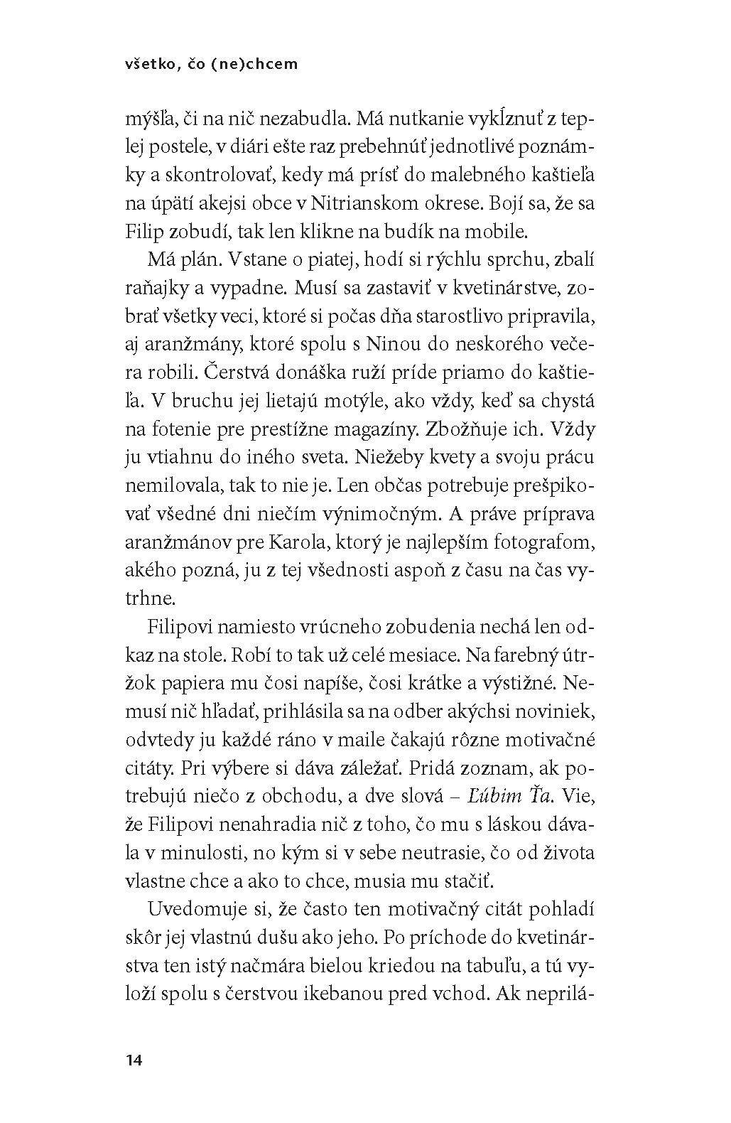 Všetko, čo (ne)chcem
